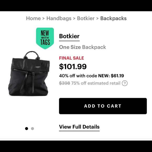 Botkier New York Mini Backpack - Picture 11 of 11